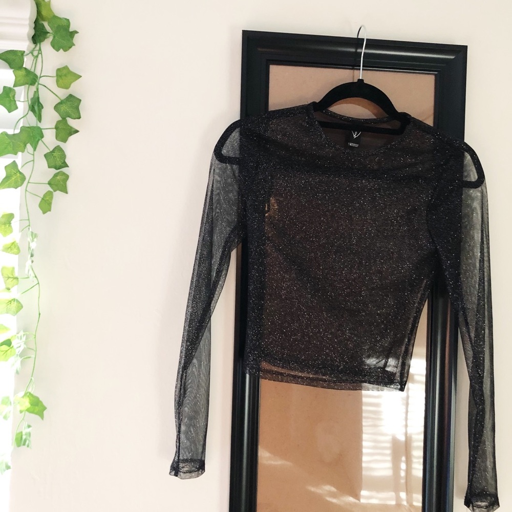 see through long sleeve top